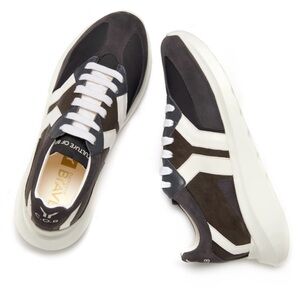 Charcoal and White Women's Sneakers